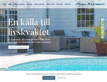 Tablet Screenshot of poolkungen.se